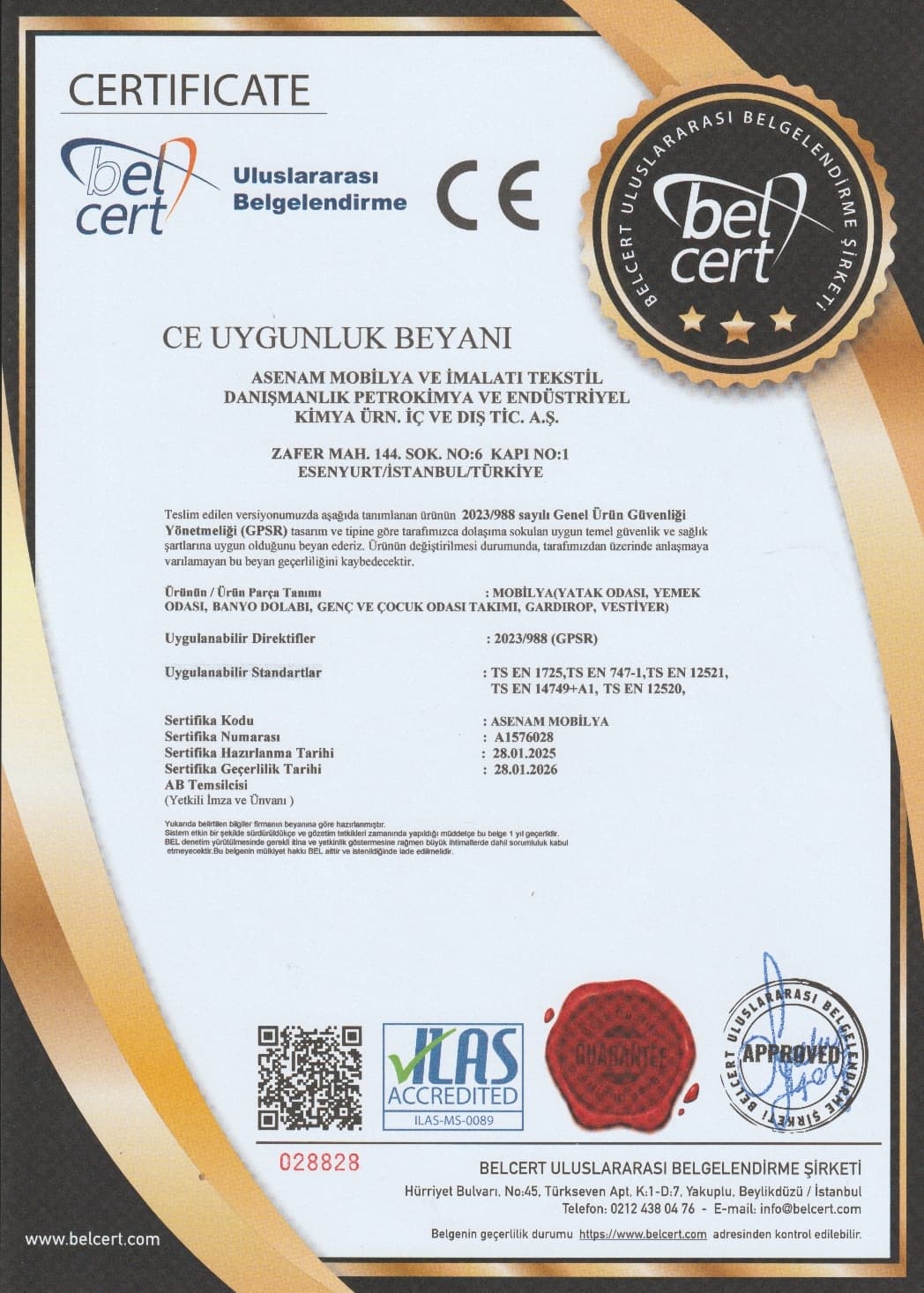 CE  Sertifikası